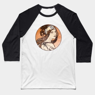 Alphonse Mucha Stained glass window Baseball T-Shirt